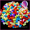 wholesale colorful kids loose acrylic beads with english words/letter acrylic beads